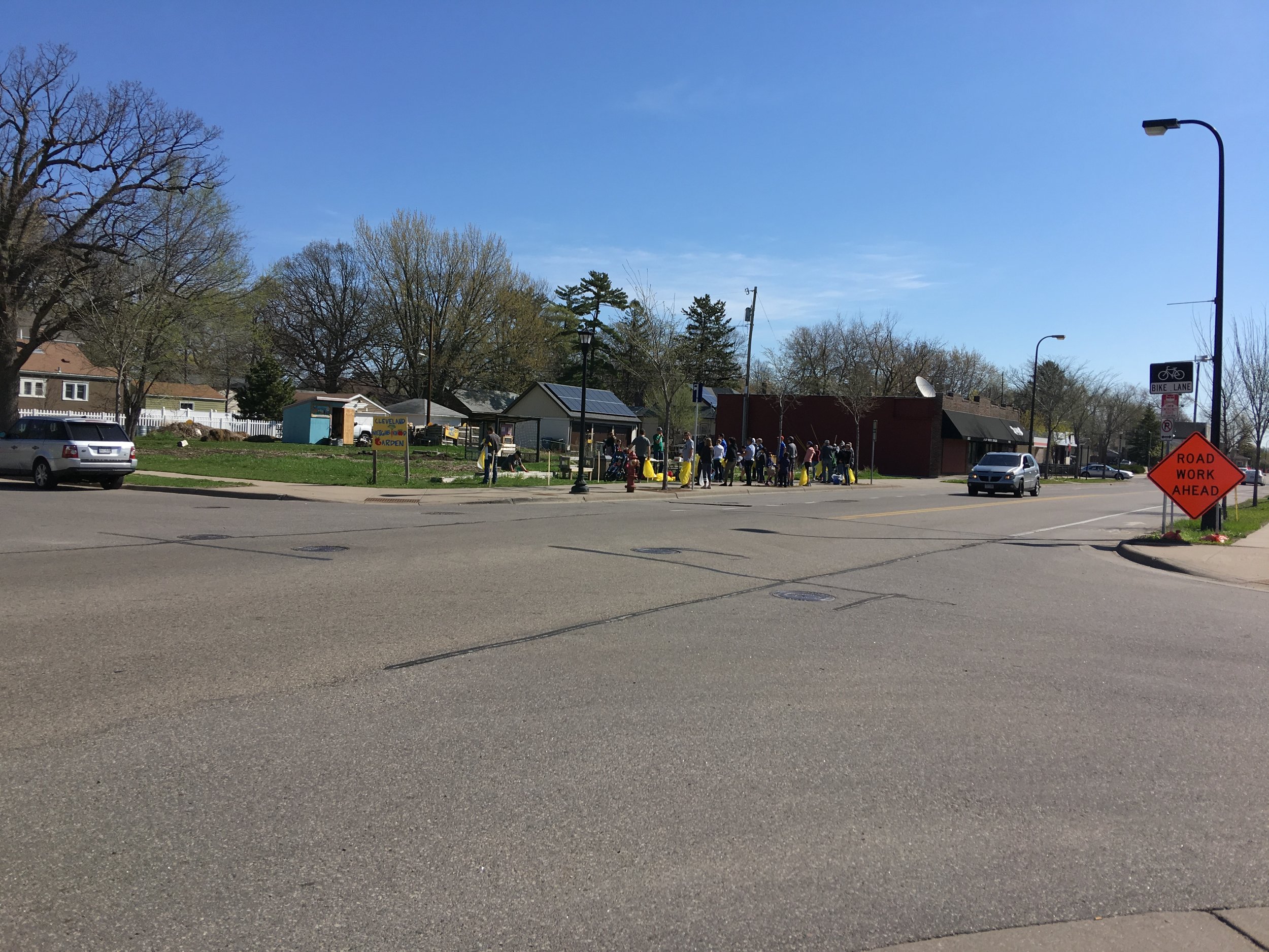 Cleveland Neighborhood Garden clean up crew