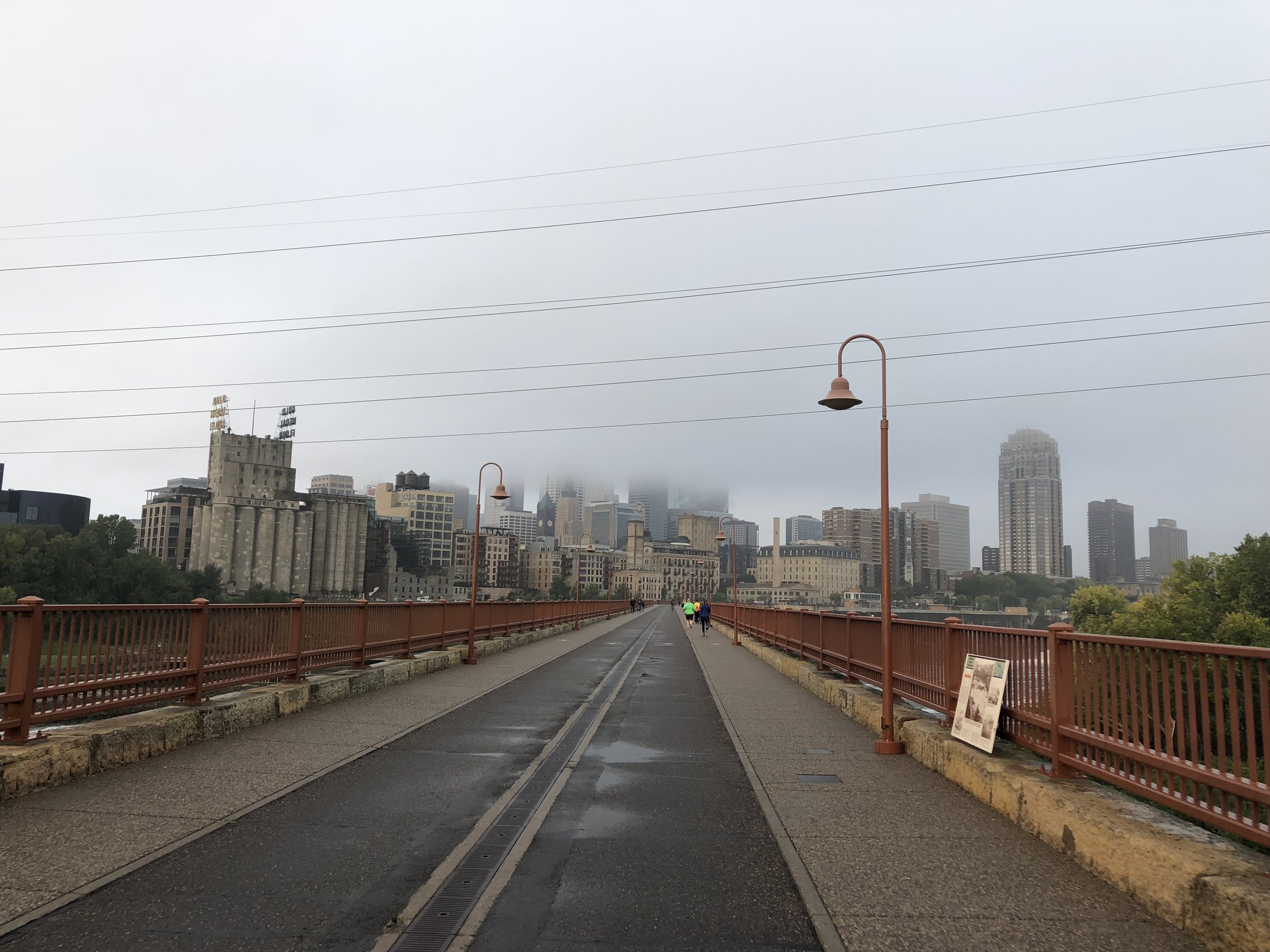 The best part of my daily bike commute, crossing the Stone Arch Bridge
