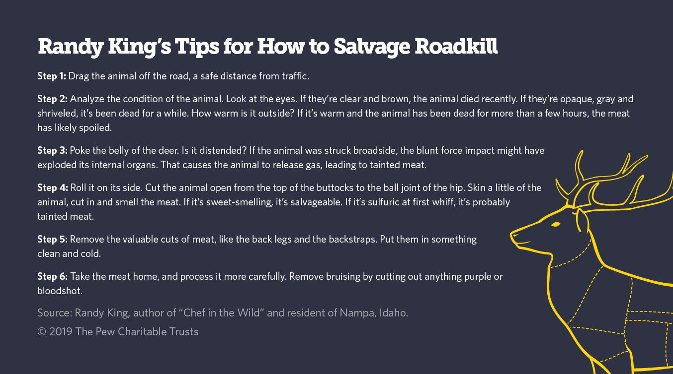 How to safety salvage an animal (courtesy of the Pew Charitable Trust)