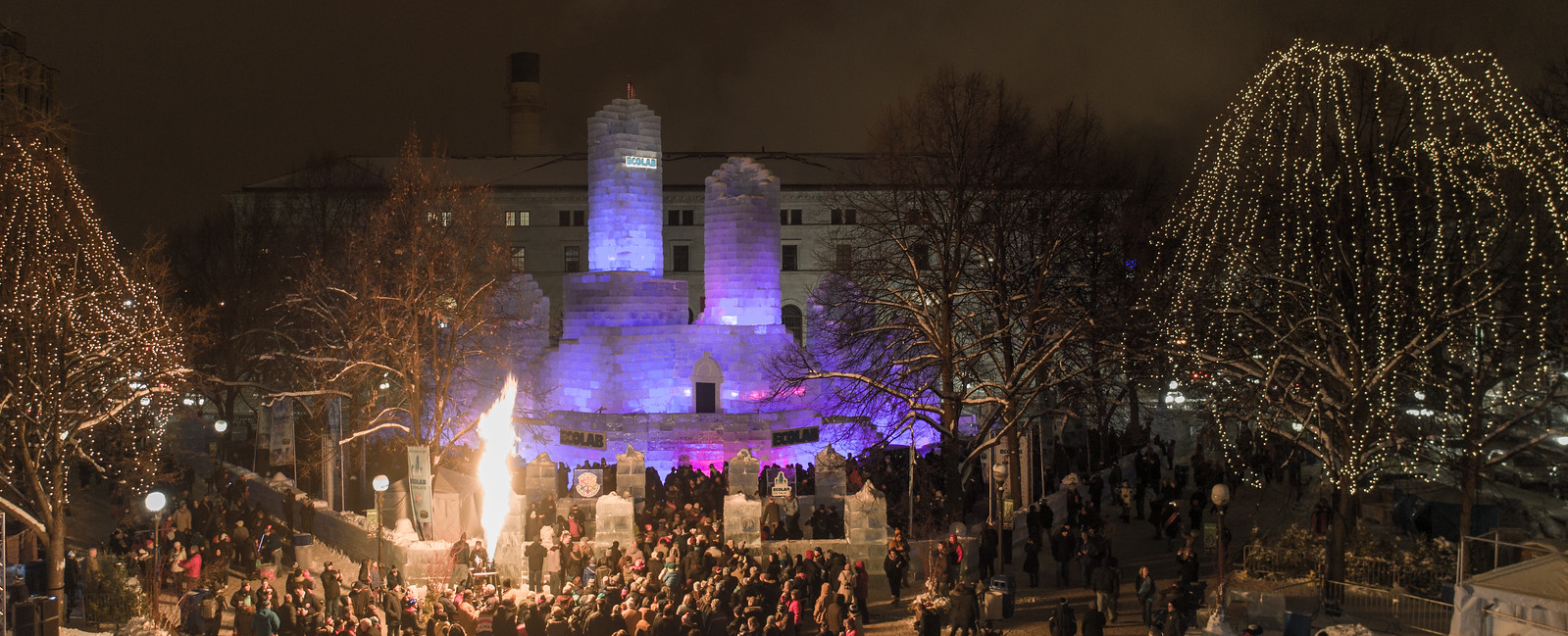 The 2018 Ice Castle at night (image courtesy of https://spwc.smugmug.com/)&nbsp;