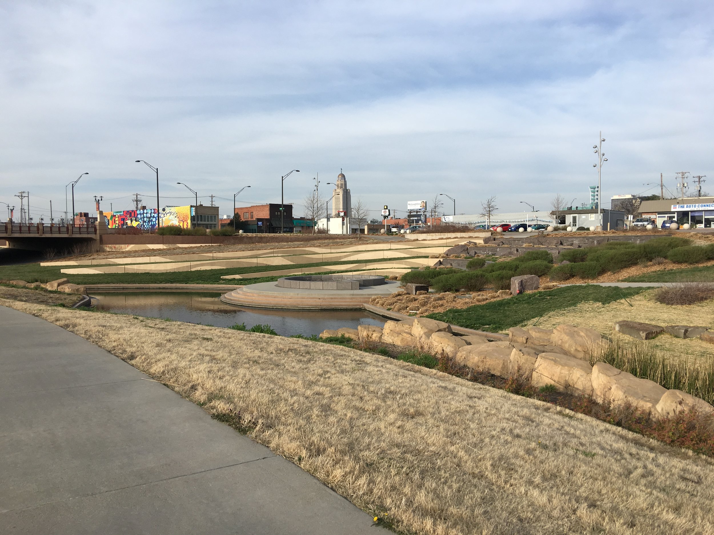 Just one aspect of the project showing the creek with the Capital in the background