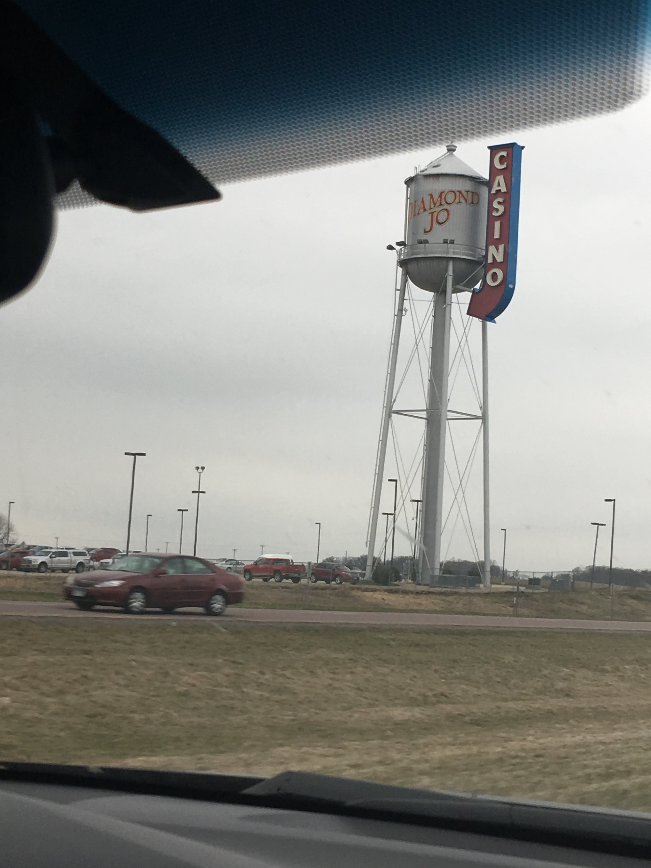 Small town outside of Minneapolis with the locally famous Diamond Jo's casino