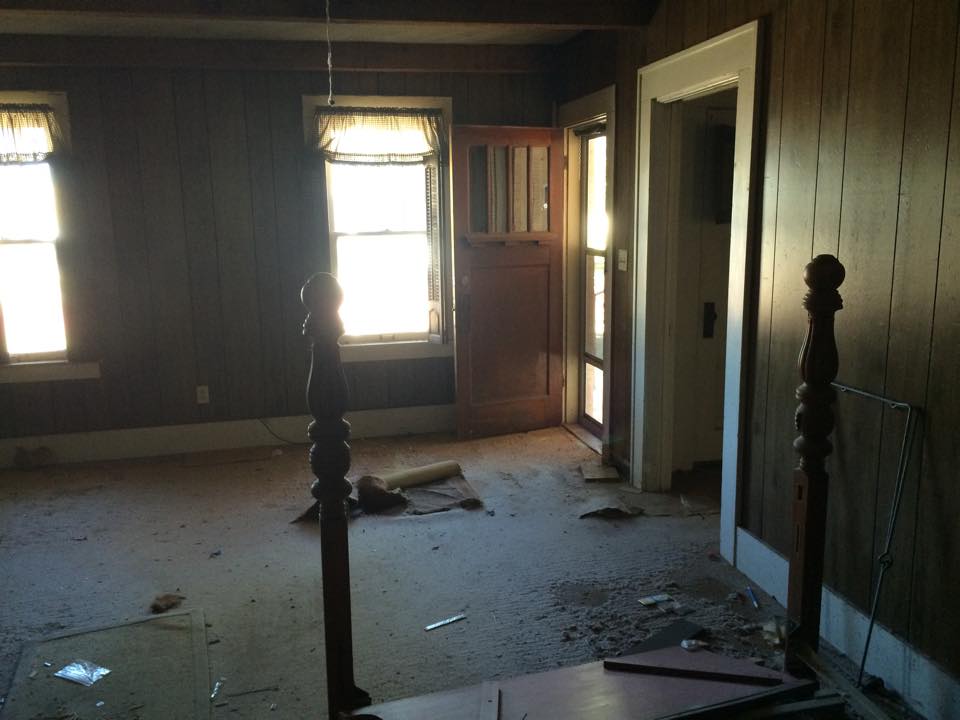 The living room when we purchased the house