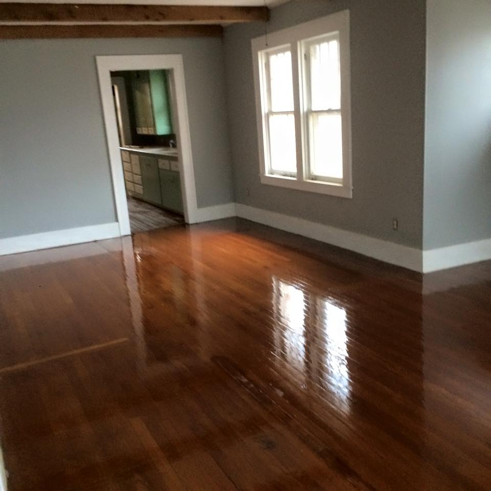 The living room after the renovation
