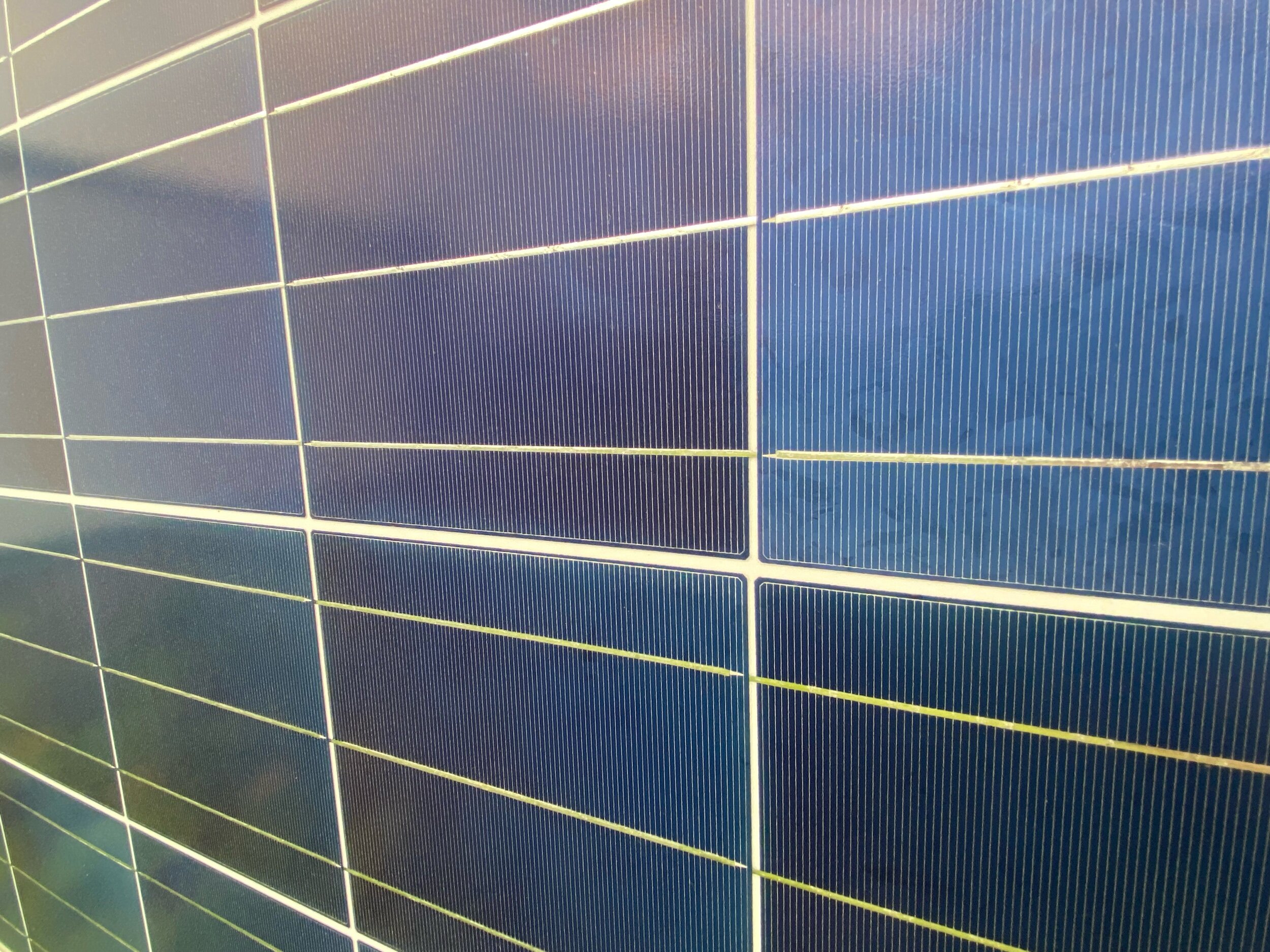 Close up image of a photovoltaic panel
