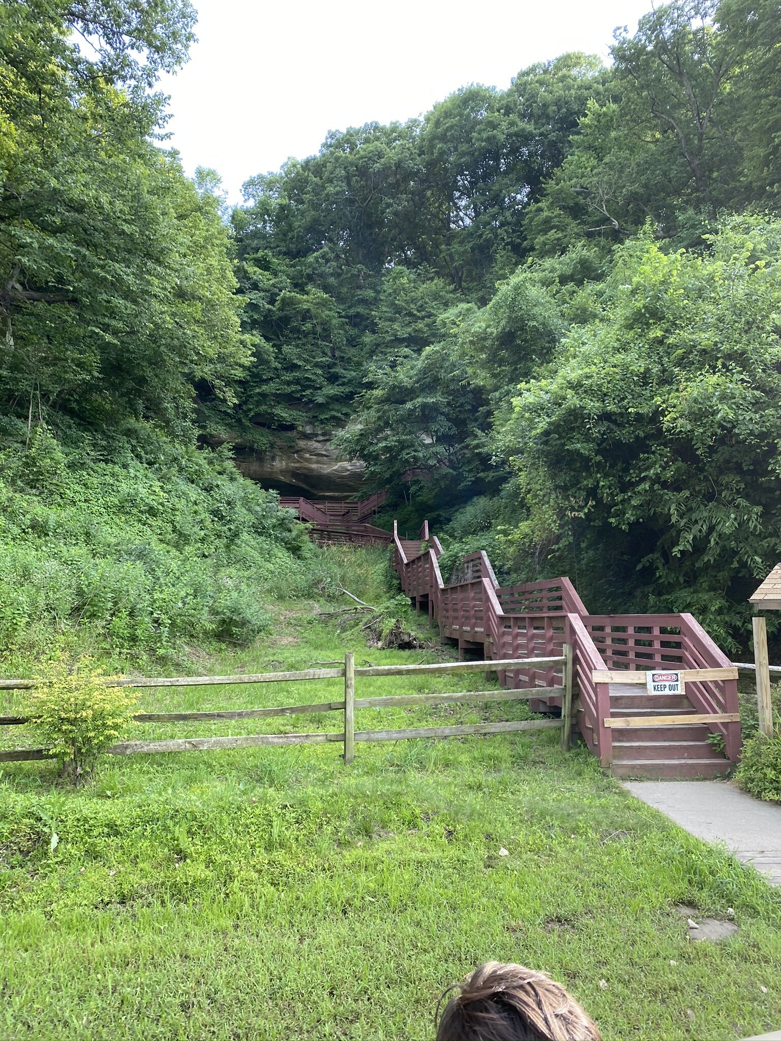 Path leading to the cave, closed at the time of my visit in June 2020