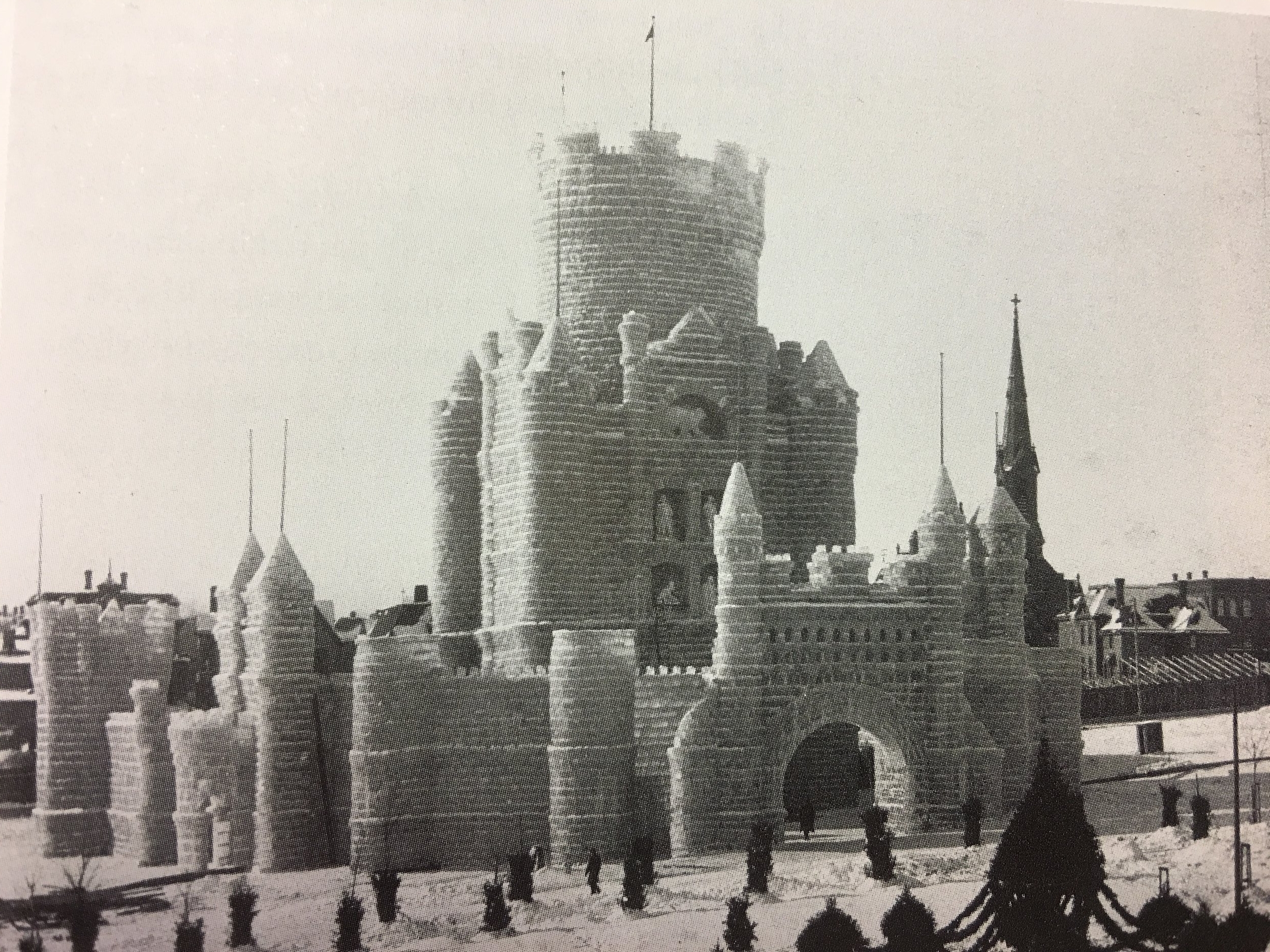 One of the early ice castles